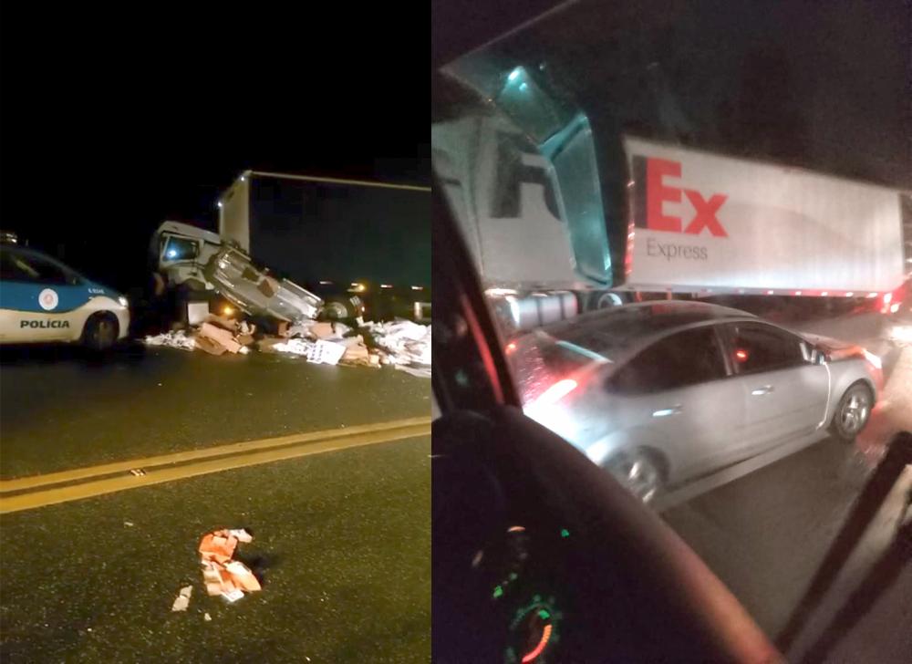 Populares saqueiam carga após colisão entre carretas na BA-093 
