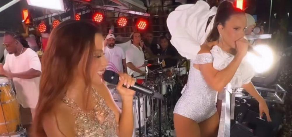 Anitta e Ivete Sangalo colocam a Praça Castro Alves para ferver