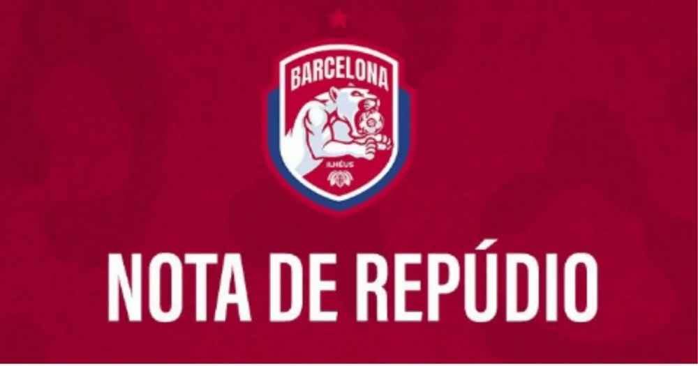 Em nota, Barcelona de Ilhéus repudia ato de violência ocorrido entre alguns torcedores antes da semifinal do Baianão