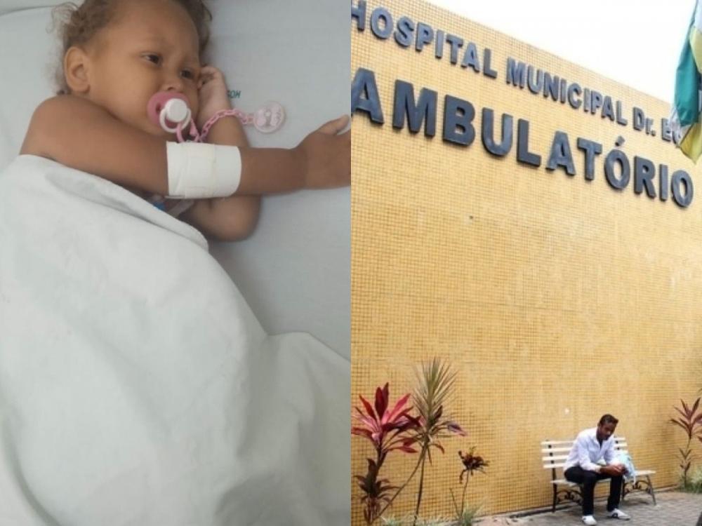 Criança de 2 anos aguarda regulação por UTI após agravamento de quadro no Hospital Municipal