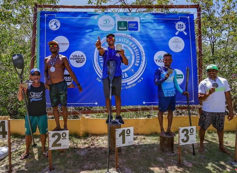 Atleta de Mata de São João conquista pódio na 1ª Etapa do Circuito Brasileiro de SUP Race