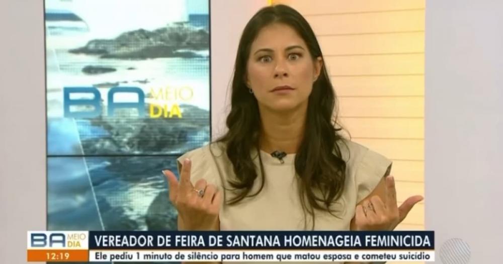 Jéssica Senra protesta contra vereador que pediu 1 minuto de silêncio para suspeito de feminicídio