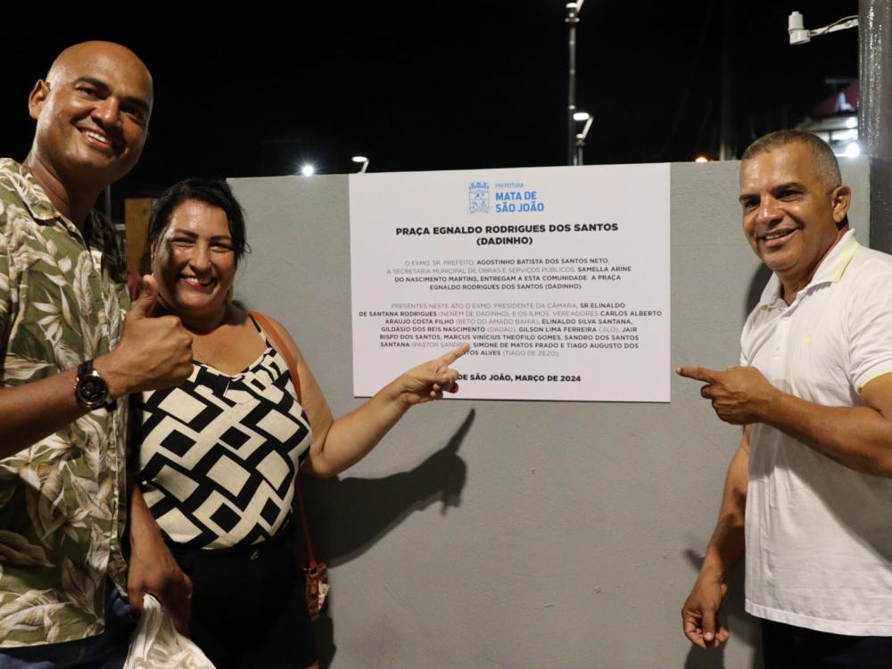 Inauguração da nova praça de Malhadas encanta comunidade local
