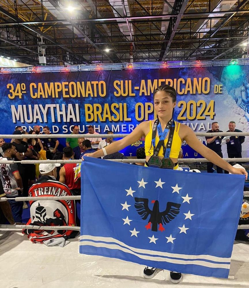 Atleta diasdavilense conquista ouro no 34º Campeonato Sul-Americano de Muaythai Brasil Open 2024