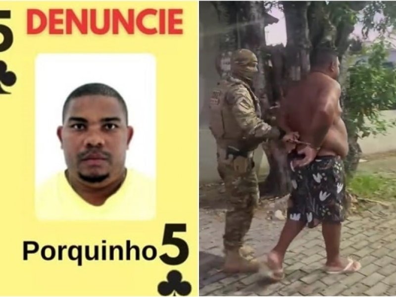 Chefe de facção carioca com atuação em Salvador, 'Porquinho' é preso em Pernambuco