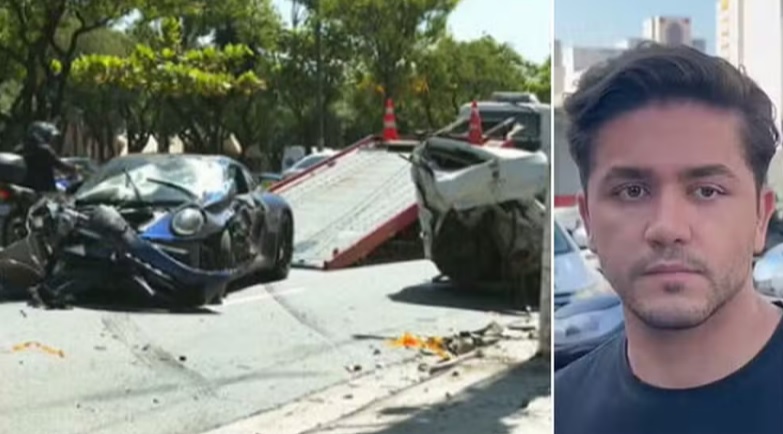 Condutor do Porsche estava a 156 km/h no momento da colisão