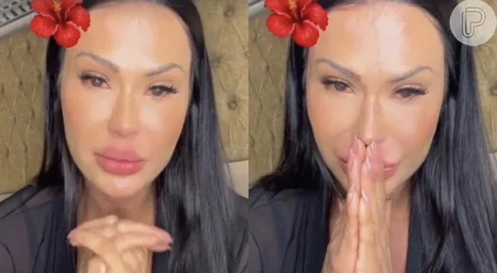 Gracyanne Barbosa chora em live e fala sobre distanciamento
