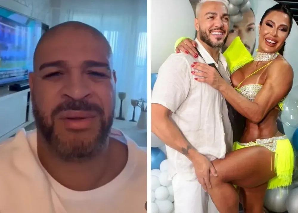 Gracyanne responde sobre ménage com Belo e Adriano Imperador