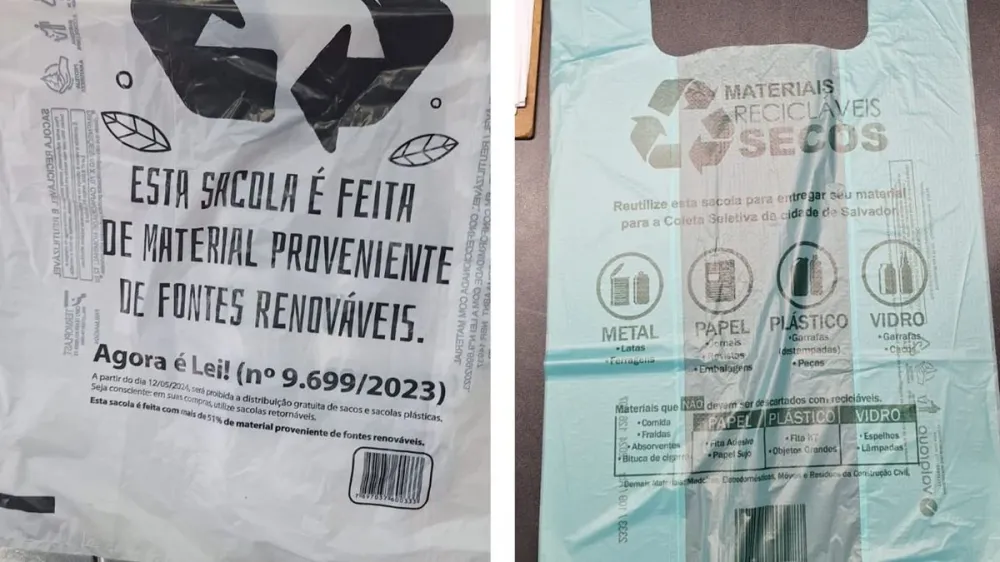 Após nova lei, cerca de 14 milhões de sacolas plásticas deixam de ir para o lixo em Salvador