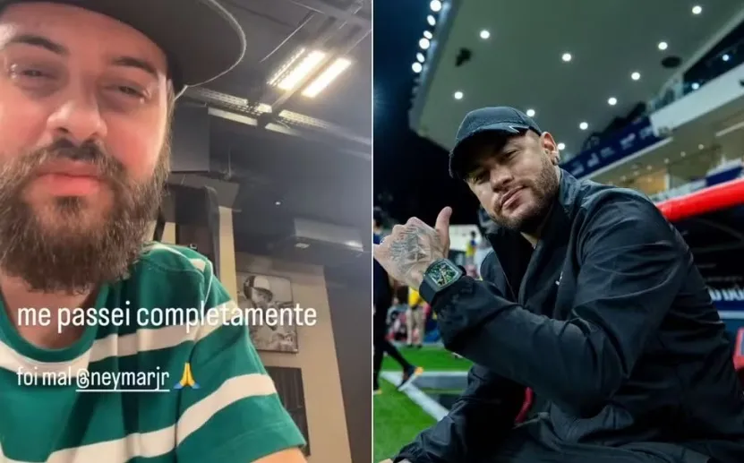 Após troca de farpas, Neymar e Diogo Defante fazem as pazes: 'Me pegou no dia errado'
