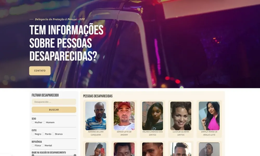 Delegacia de Proteção à Pessoa implanta site para auxiliar na busca por desaparecidos