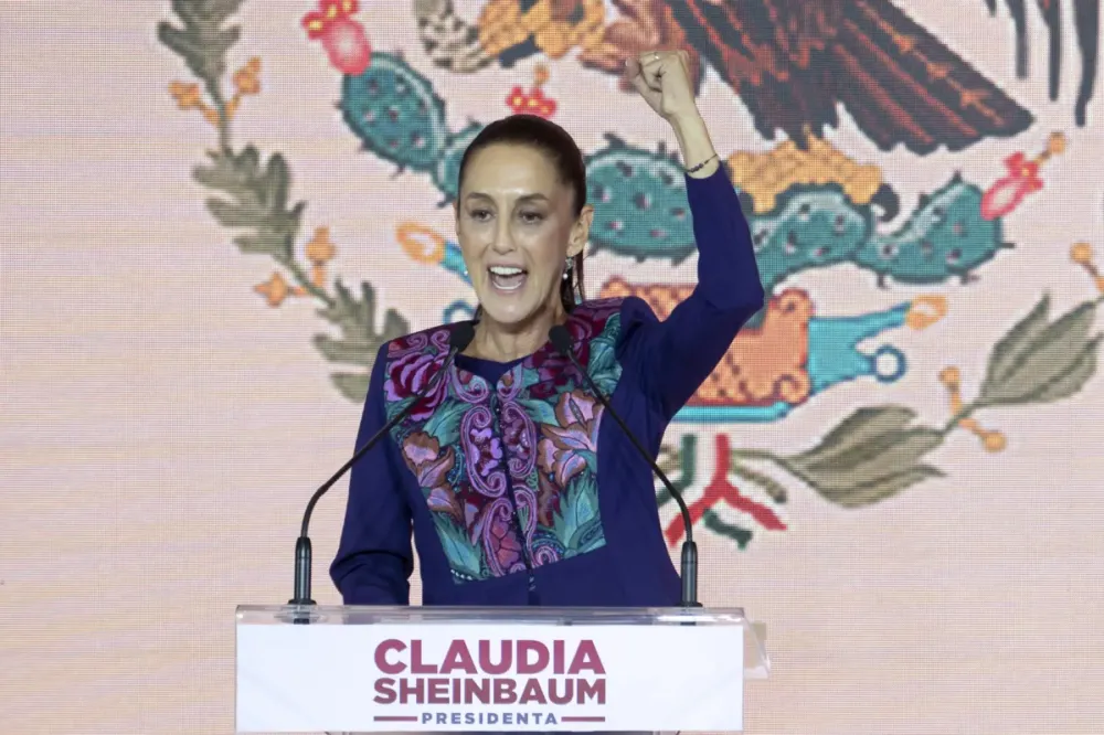 Claudia Sheinbaum é eleita primeira presidente do México