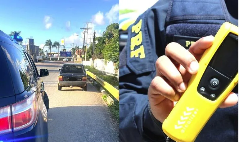 Motorista bêbado é preso fazendo 'zigue-zague' em rodovia da Bahia