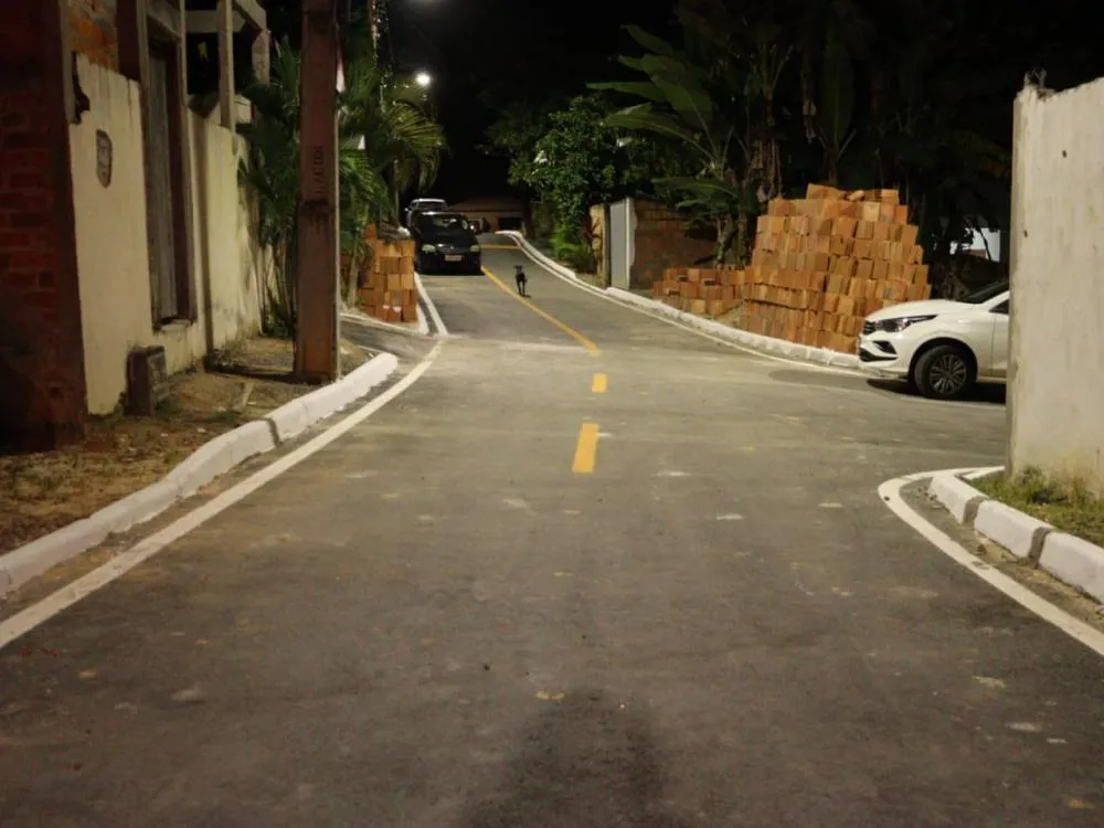 Prefeitura de Mata de São João inaugura pavimentação asfáltica no Tereré 