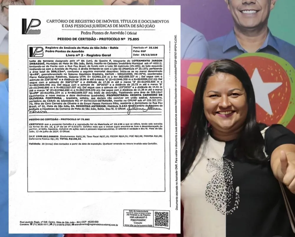 Pré-candidata dissemina FakeNews em caso de Regularização Fundiária de Imbassaí 