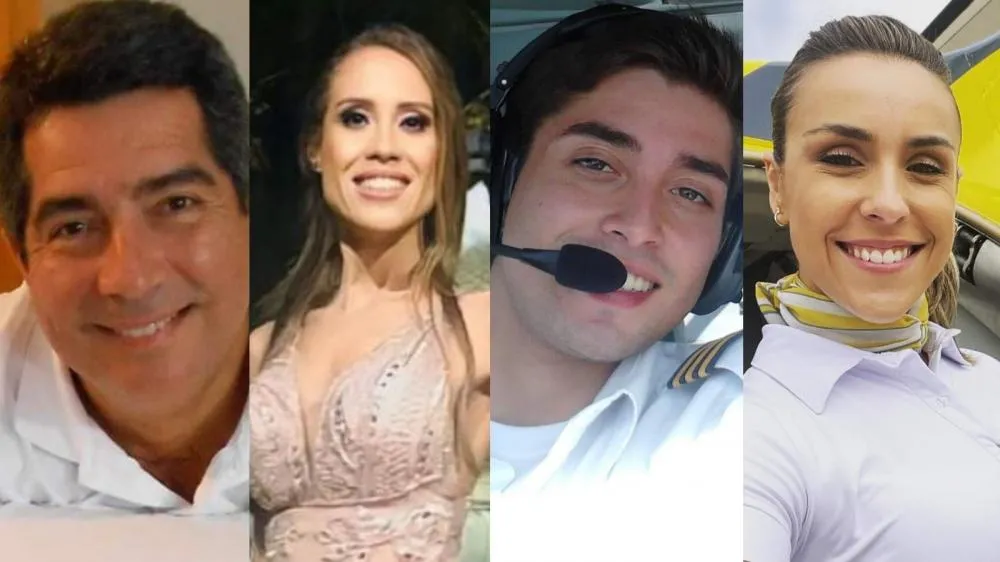 Veja lista de quem estava no avião que saiu de Cascavel e caiu em Vinhedo