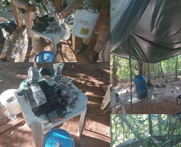 Policiais encontram acampamento e apreendem drogas em Brotas