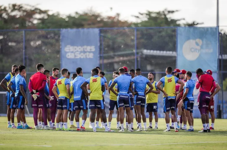 Sem jogos, Bahia divulga agenda de treinos e folgas da semana
