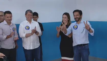 Ricardo Nunes vota na zona sul de São Paulo