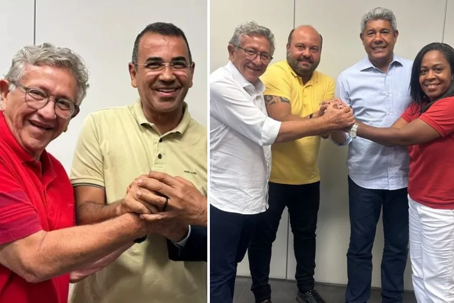 Júnior Borges e Dilson Magalhães Jr. anunciam apoio a Luiz Caetano no 2º turno em Camaçari