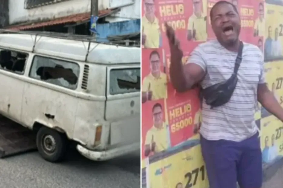 Popó presenteia trabalhador com Kombi nova após apreensão em blitz