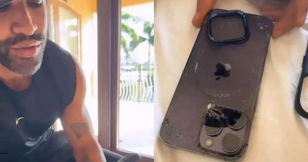 Com bens bloqueados pela Justiça, Gusttavo Lima exibe celular destruído: “Eu não tenho tempo para trocar”