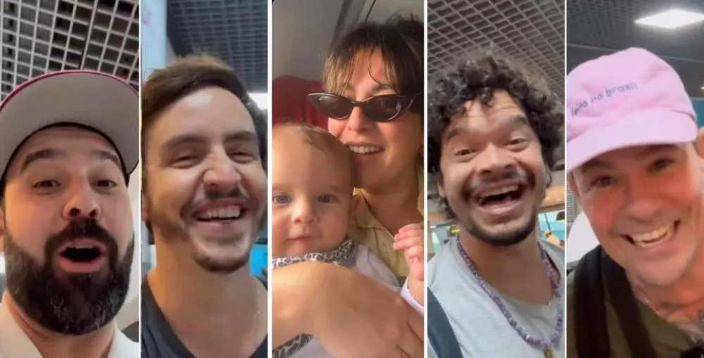 Elenco de 'Sandy & Junior' celebra 25 anos do seriado na Costa do Sauípe