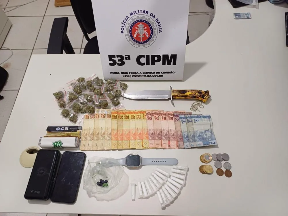 Após invadir pousada em Praia do Forte, suspeito de tráfico de drogas é preso em flagrante pela PM
