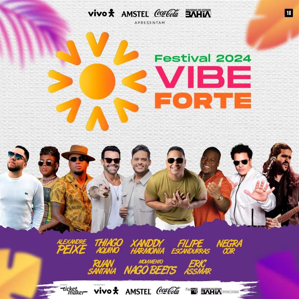Festival Vibe Forte 2024: confira a programação dessa sexta, no Centro de Convenções 