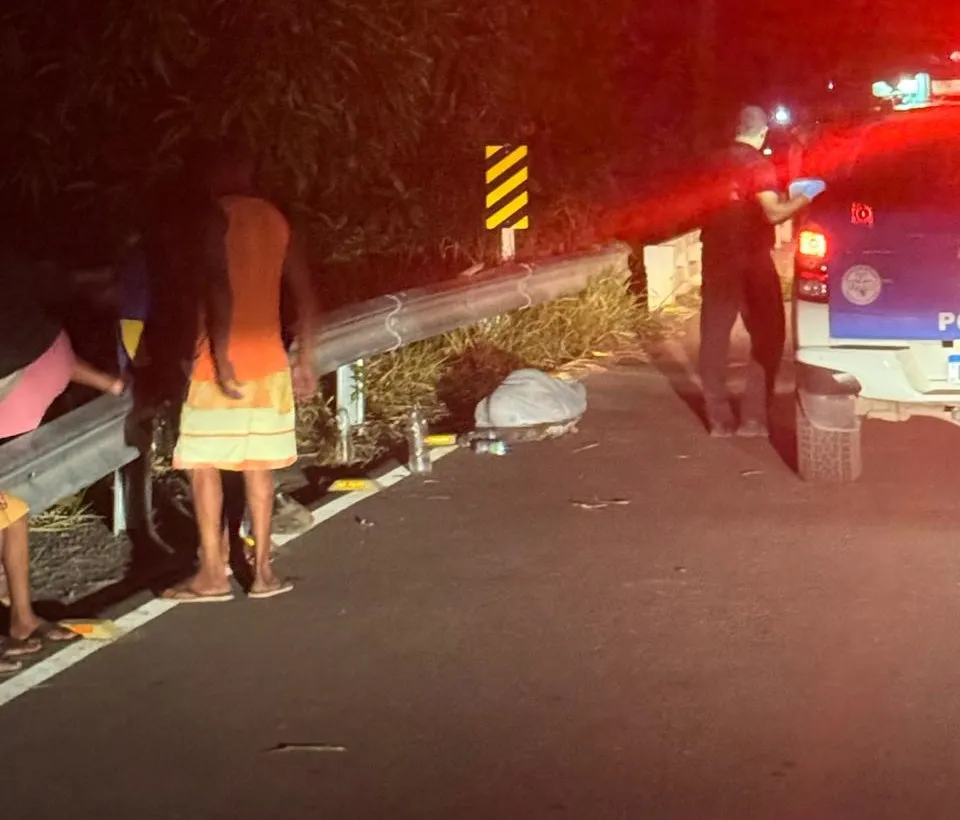 Mototaxista morre após acidente na Ponte do Jordão, no distrito de Monte Gordo