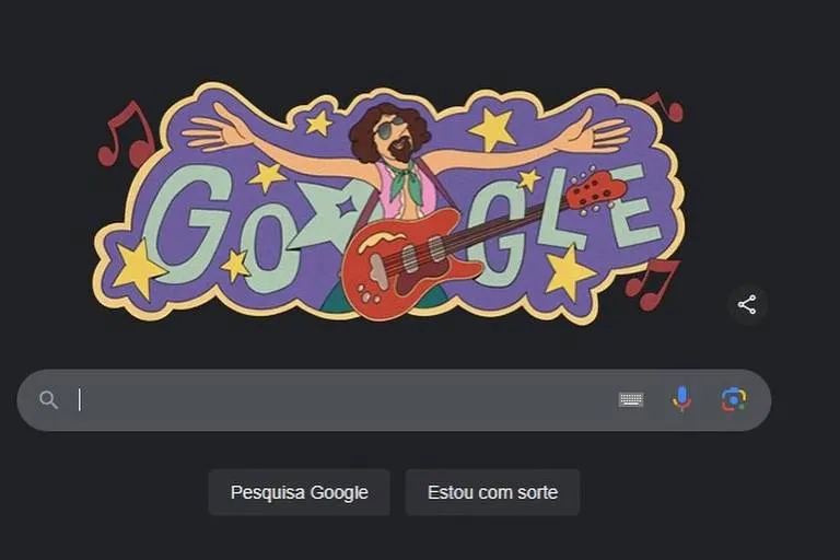 Raul Seixas ganha homenagem do Google e plataforma erra data de aniversário