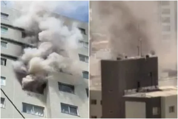 Incêndio atinge apartamento na Pituba e moradores evacuam prédio