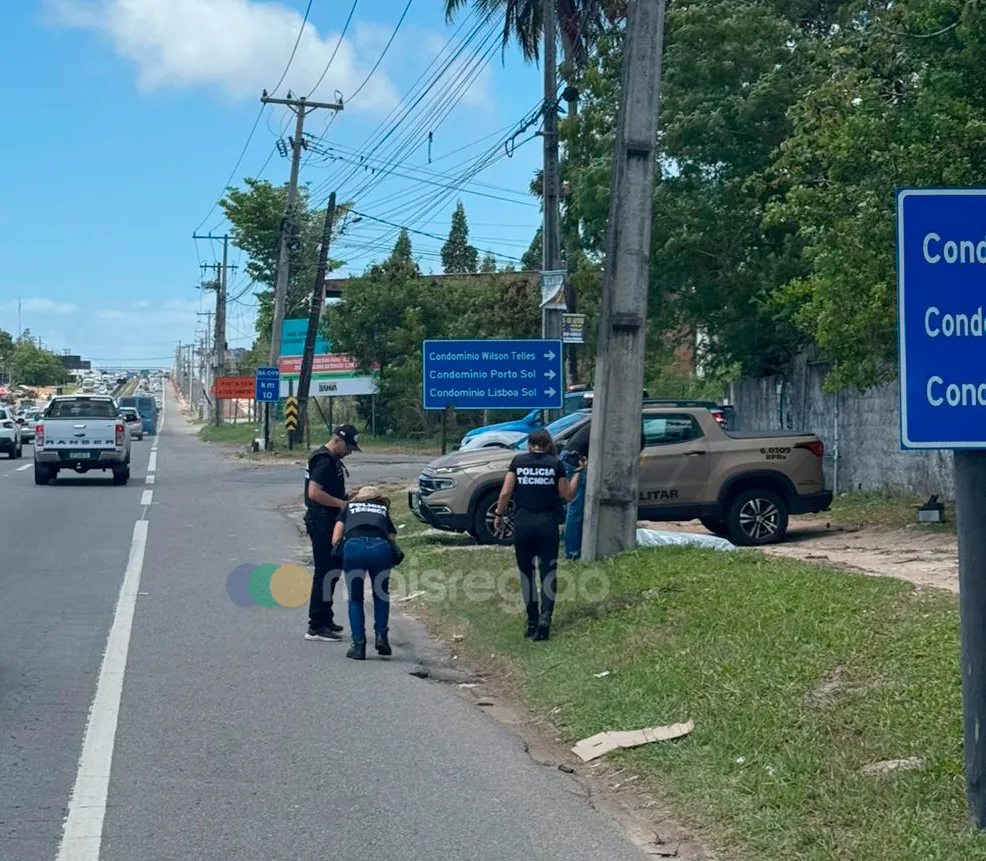 Corpo de homem é encontrado na BA-099 em Camaçari