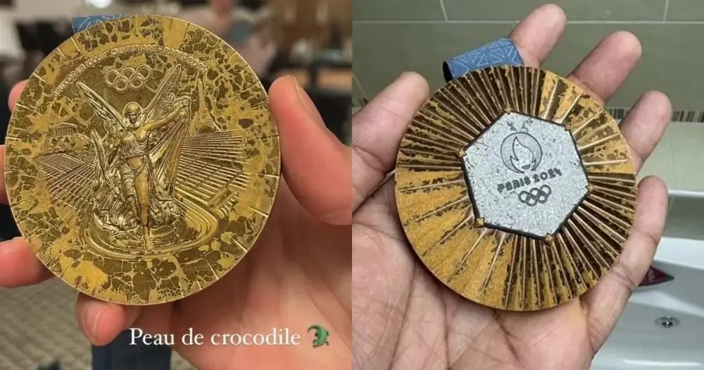 Nadadores franceses criticam qualidade de medalhas