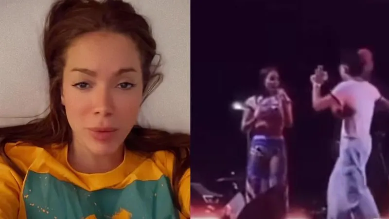 Anitta se irrita com fã que invadiu palco e dispara: “Fico com ódio”