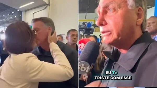 Bolsonaro chora após ser impedido de ir à posse de Donald Trump