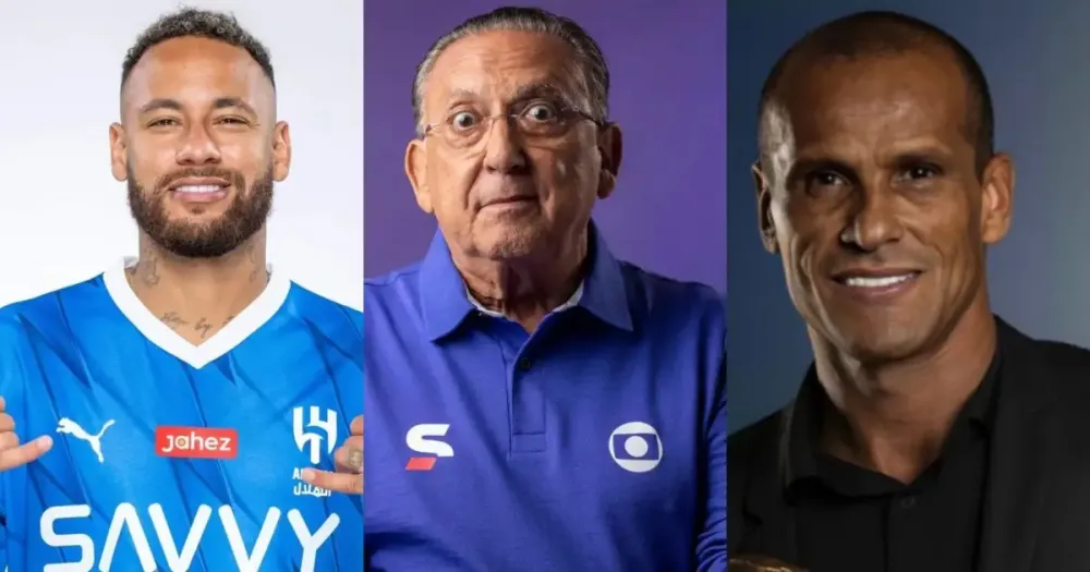 Galvão Bueno entra na polêmica Neymar x Rivaldo: “Tem muito mais história que você”