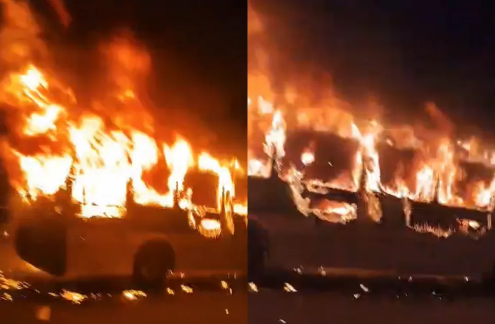 Ônibus é incendiado por criminosos em Sussuarana