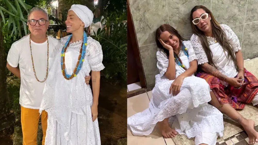 Anitta perde 100 mil seguidores após compartilhar fotos em terreiro de candomblé