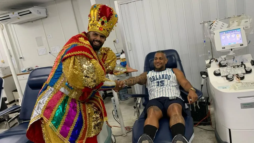 Hemoba realiza ação com artistas da axé music para incentivar doação de sangue