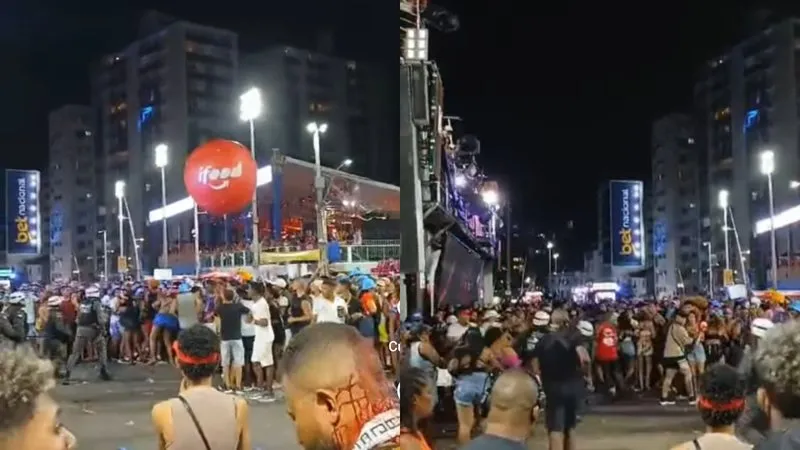 Briga generalizada no Farol da Barra tem ao menos um ferido e um suspeito preso