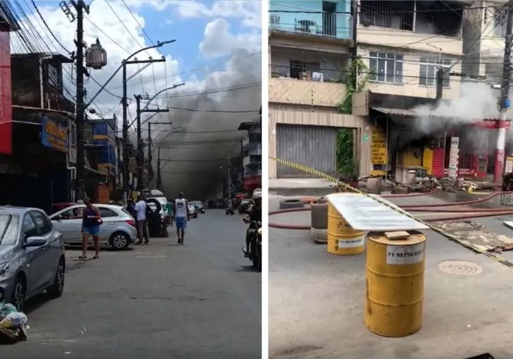 Incêndio atinge fábrica de estofados no bairro do Uruguai
