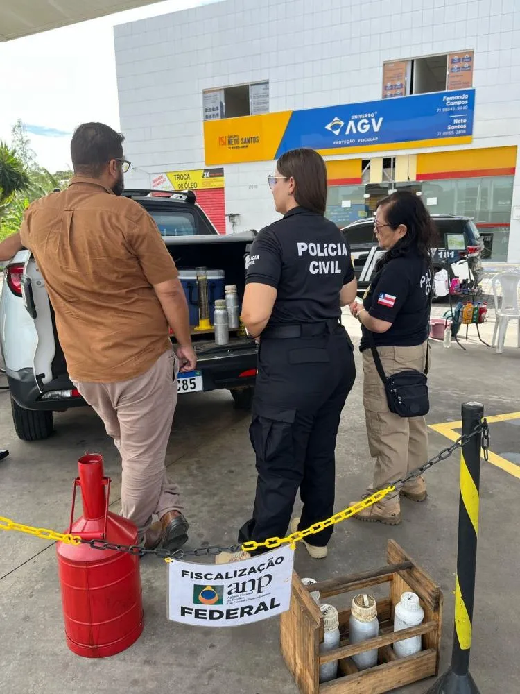 Polícia Civil da Bahia realiza fiscalização em postos de combustíveis