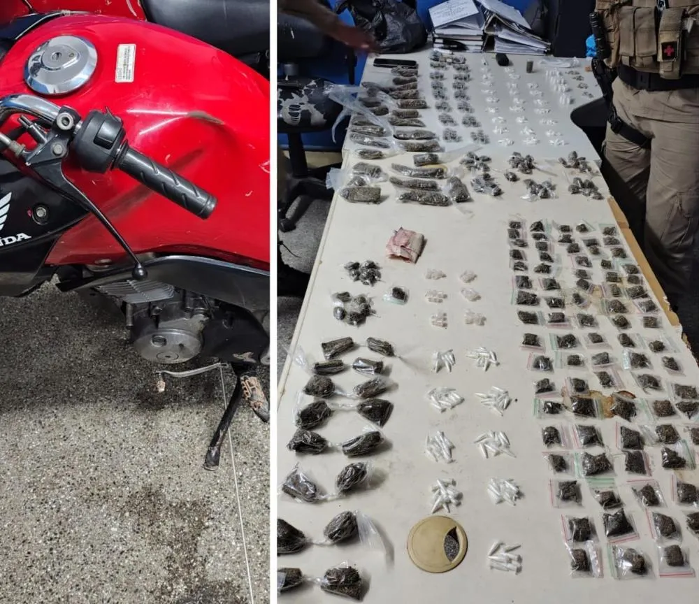 Suspeitos de tráfico são presos em flagrante pela PM em Simões Filho