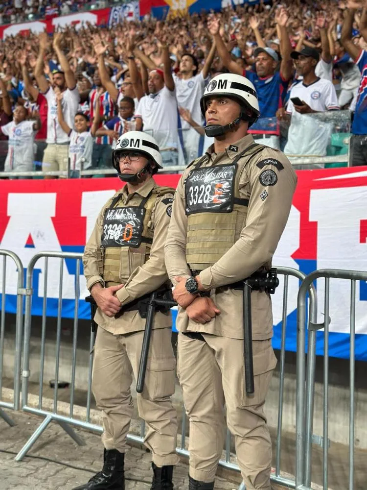 PM escala 342 policiais militares para o jogo entre Bahia e Internacional