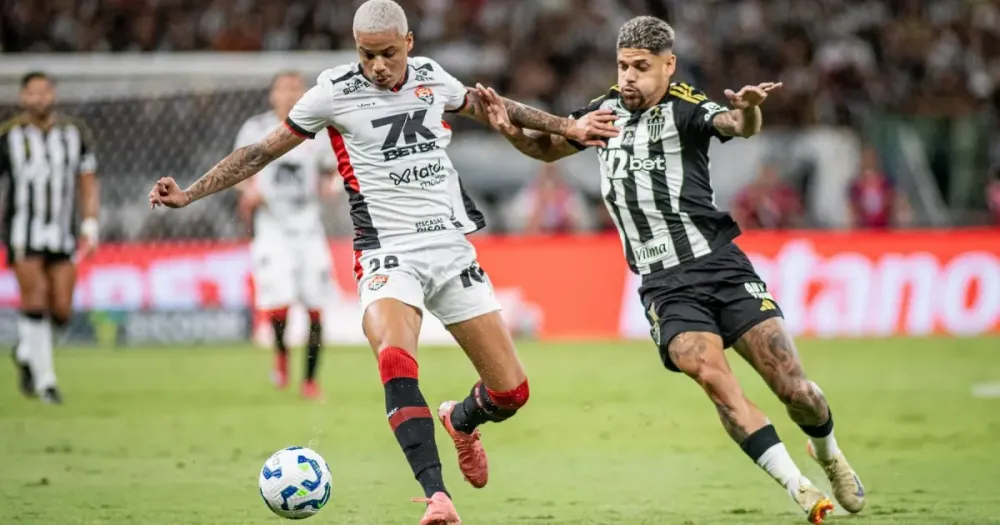 Vitória empata com Atlético-MG em jogo movimentado e conquista primeiro ponto na Série A