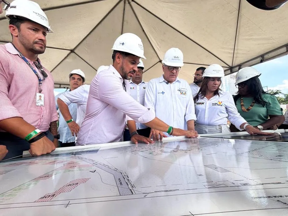 Ministro da Saúde e governador vistoriam obras da primeira Policlínica do Novo PAC em Camaçari