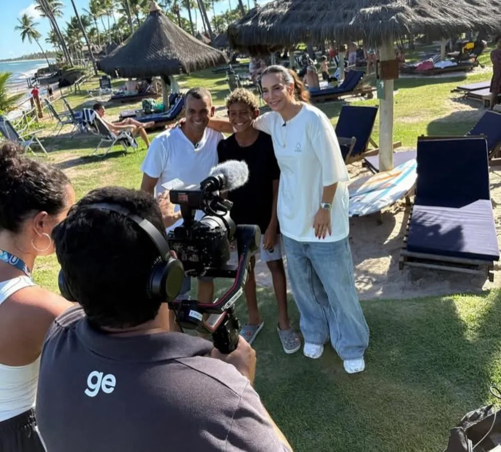 Ivete Sangalo participa do Esporte Espetacular e destaca apoio ao jovem surfista de Praia do Forte