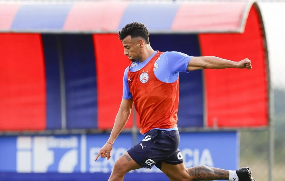 Elenco do Bahia começa preparação para jogo contra o Flamengo 