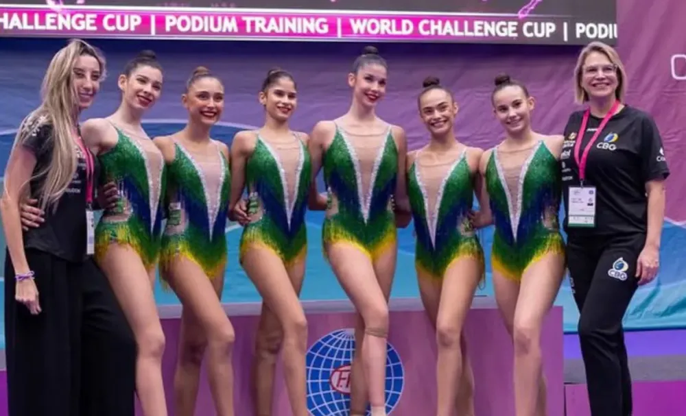Ao som de “Evidências”, Brasil é ouro na Copa do Mundo de Ginástica